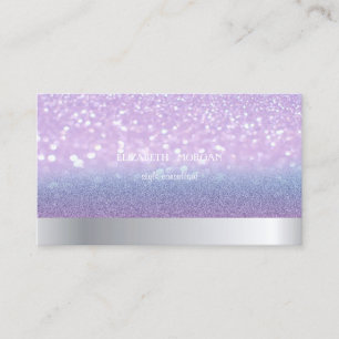 Moderne Coole Professionelle Glitter Bokeh Ombre Visitenkarte