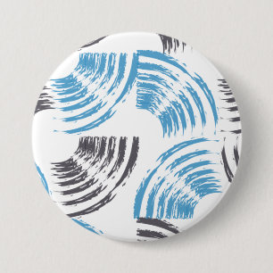 Moderne, coole, trendige, blaue abstrakte Pinselst Button