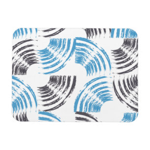 Moderne, coole, trendige, blaue abstrakte Pinselst Magnet