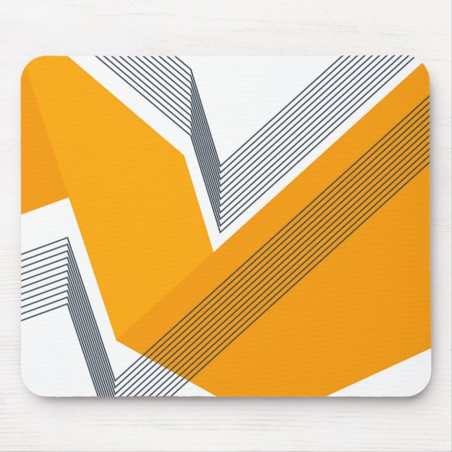 Moderne, coole, trendige, urbane, einfache geometr mousepad (Vorne)