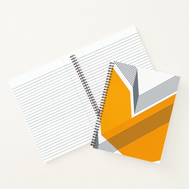 Moderne, coole, trendige, urbane, einfache geometr notizbuch (Innenseite)