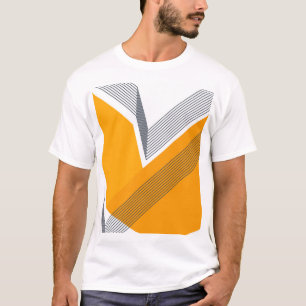 Moderne, coole, trendige, urbane, einfache geometr T-Shirt