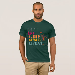 Moderne Coole Typografie Martial Arts Karate T-Shirt