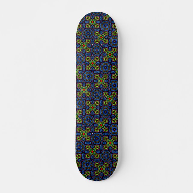 Moderne Coole und trendige Dot Art Skateboard (Vorne)