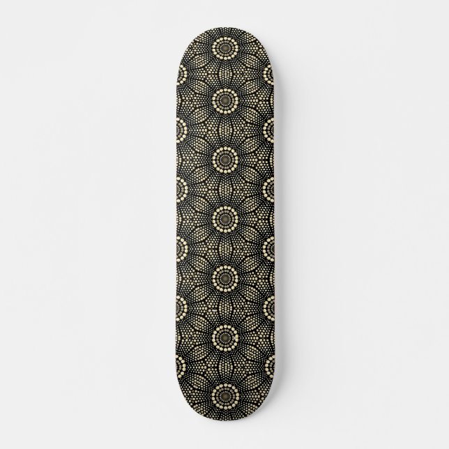 Moderne Coole und trendige Dot Art Skateboard (Vorne)