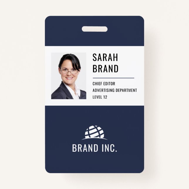 Moderne Corporate Business ID Ausweis (Vorderseite)