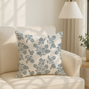 Moderne Cottage-Optik, florales Kissen