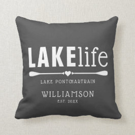 Moderne Country Lake Life Paddles Kissen
