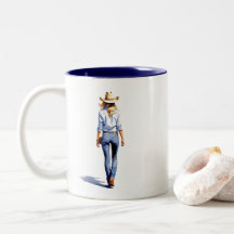 Moderne Cowgirl-Pose