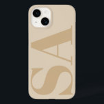 Moderne Creme natürliche erste minimale zeitgenöss Case-Mate iPhone 14 Hülle<br><div class="desc">Moderne Creme natürliche erste monogramm minimale zeitgemäße Handy Gehäuse Design.</div>