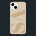 Moderne Creme natürliche erste minimale zeitgenöss Case-Mate iPhone 14 Hülle<br><div class="desc">Moderne Creme natürliche erste monogramm minimale zeitgemäße Handy Gehäuse Design.</div>