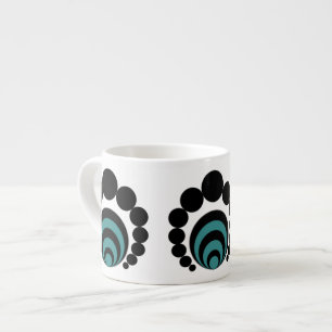 Moderne Crop Circles Spezial-Tasse Espressotasse