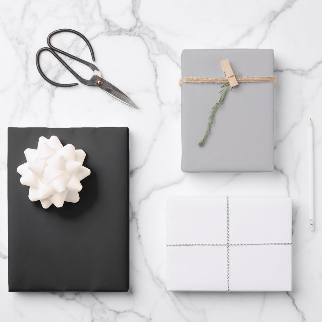 Moderne CSW-Wrap-Sheets für Gifting Geschenkpapier Set (Vorderseite)