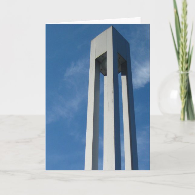 Moderne Cube-Skulptur Karte (Vorderseite)