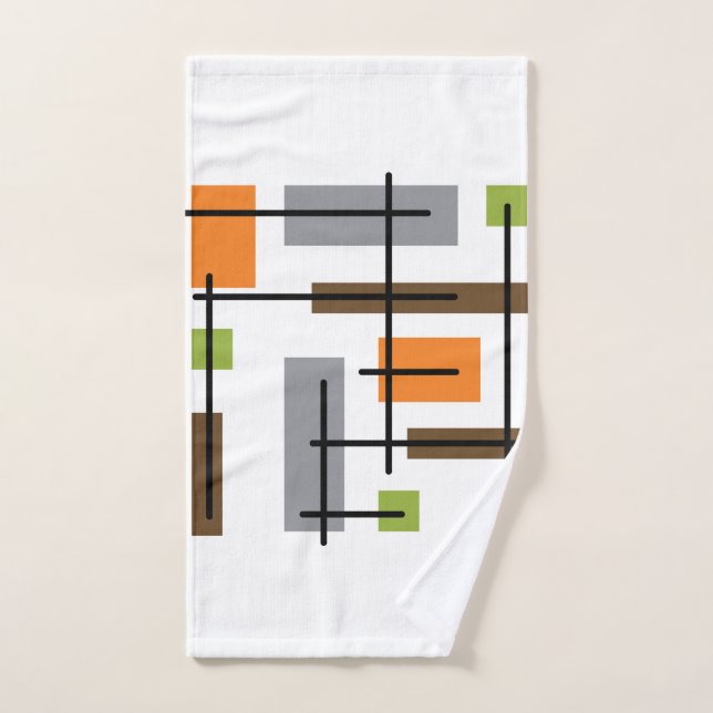 Moderne Cubicle Art aus dem Mittelalter Handtuch (Handtuch)