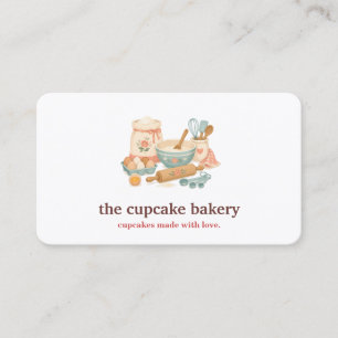 Moderne Cupcake-Logo-Bäckerei-Konditor-Catering-Co Visitenkarte