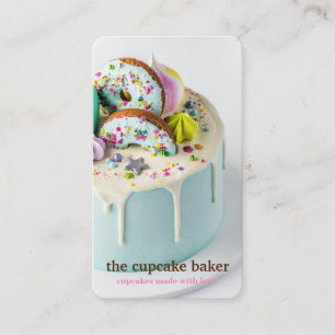 Moderne Cupcake-Logo-Bäckerei-Konditor-Catering-Co Visitenkarte