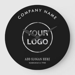 Moderne Curve-Logo-Designfirma Große Wanduhr