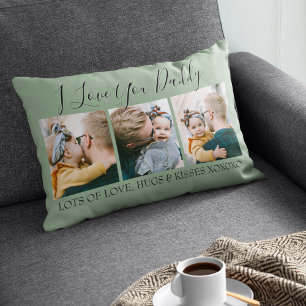 Moderne Custom I Liebe You Daddy 3 FOTO Lendenkissen