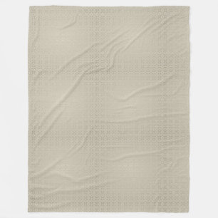 Moderne Damask Elegantes Design Beige Farbharmonie Fleecedecke