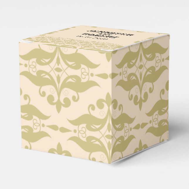 Moderne Damaskus in der Gastgeschenk Hochzeit von  Geschenkschachtel (Vorderseite)