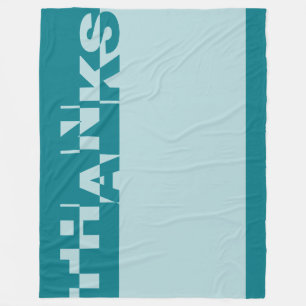 Moderne DANKE Banner + Ihr Backgr. Ideen Fleecedecke