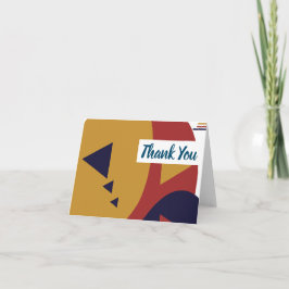 Moderne Dankeschön an Bio Abstrakte Formen Dankeskarte