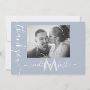 Moderne Dankeskarten für Hochzeitspaare mit Foto Einladung