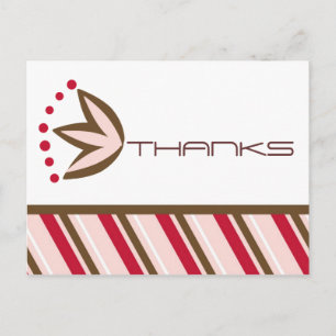 Moderne Danksagungen Postkarte
