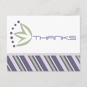 Moderne Danksagungen Postkarte