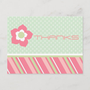 Moderne Danksagungen Postkarte