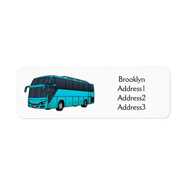 Moderne Darstellung des Cartoon von Personenbussen (Vorne)