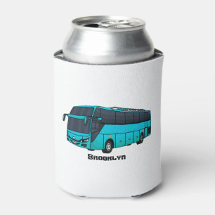 Moderne Darstellung des Cartoon von Personenbussen Dosenkühler