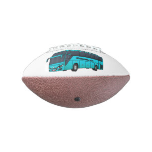 Moderne Darstellung des Cartoon von Personenbussen Football