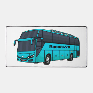 Moderne Darstellung des Cartoon von Personenbussen Schreibtischunterlage