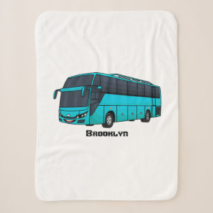 Moderne Darstellung des Cartoon von Personenbussen Sherpadecke