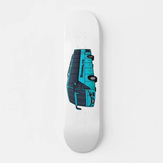 Moderne Darstellung des Cartoon von Personenbussen Skateboard (Vorne)