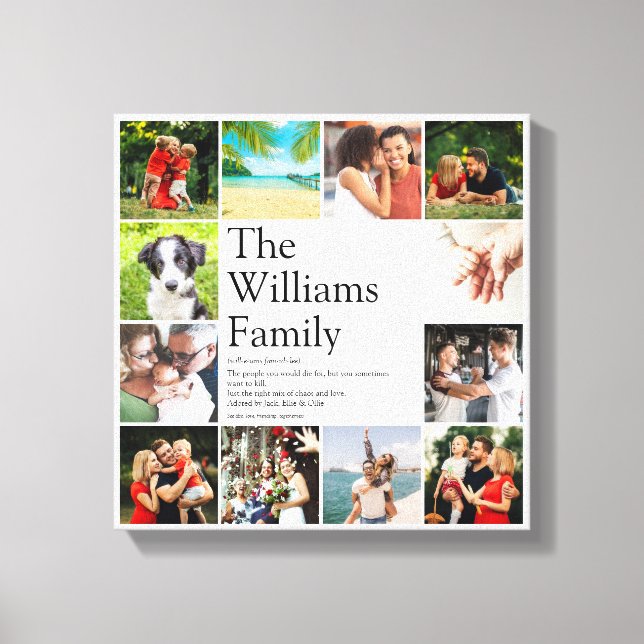 Moderne Definition der FotoCollage Leinwanddruck (Vorderseite)