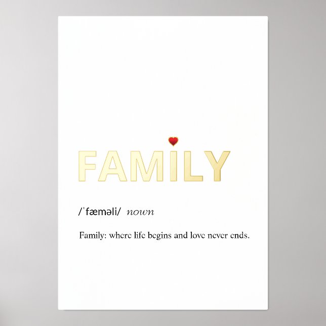 Moderne Definition von FAMILY-Weißgold Foliendrucke (Vorderseite)