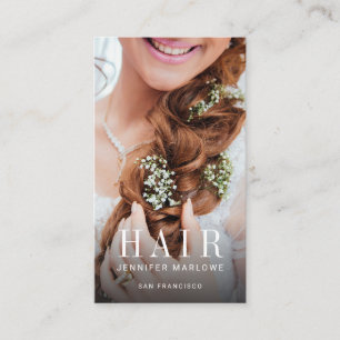 Moderne Dekoration des Foto Hair Stylist Visitenkarte
