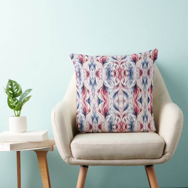 Moderne dekorative blaue Akzente Pillows Kissen (Stuhl )