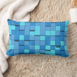 Moderne dekorative blaue Akzente Pillows Lendenkissen