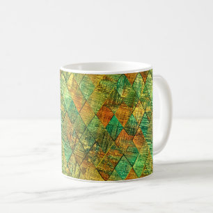 Moderne dekorative geometrische Glasmalerei Kaffeetasse