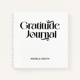 Moderne dekorative Typografie Dankeszeitschrift Notizbuch