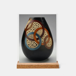 Moderne Dekorative Vase – Skulpturales Design Acrylschild