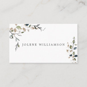 Moderne delikate Spring Greenery Business Card Visitenkarte
