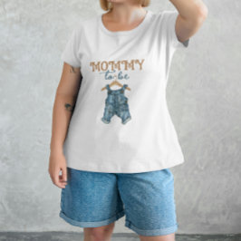 Moderne Denim Boy Blue Jean Baby Dusche T-Shirt