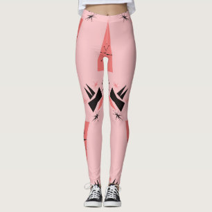 Moderne des mittleren 20. Jahrhunderts: Rosa Koral Leggings