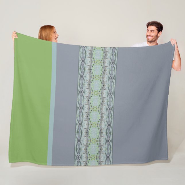 Moderne Designdrucke mit Grau Fleecedecke (Beispiel)