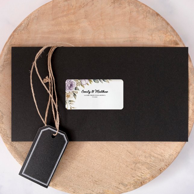 Moderne Designer-Rücksendeadressen-Aufkleber für L Adressaufkleber (Von Creator hochgeladen)